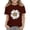 Wine, variant on Bibifish Big Girls Tshirts Soft Loose Fit Crewneck Short Sleeve Blouses Comfortable Soft Summer Tshirts Daily Wear Casual Basic Stretch Tee Tops