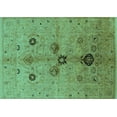 thumbnail image 1 of Ahgly Company Indoor Rectangle Oriental Turquoise Blue Industrial Area Rugs, 5' x 8', 1 of 4