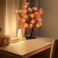 thumbnail image 2 of Moocorvic Rose Tree Lamp, 19.6Inches USB LED Rose Table Lamp Valentine's Day Gifts Lighted Tabletop Tree for Wedding Decor(, 2 of 5