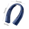 thumbnail image 3 of Portable Hanging Fan - Hands Free Bladeless Fan - Operated Wearable Personals Fan - Leafless Rechargeable - Headphone Design - USB Powered Hanging Nec_Perfect Gift, 3 of 5