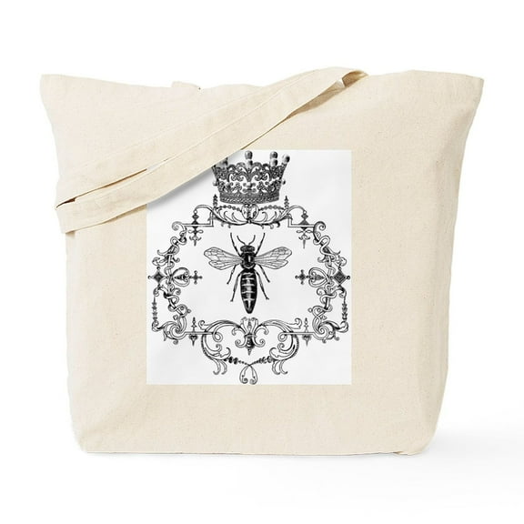 CafePress - Vintage Queen Bee Tote Bag - Unisex Canvas Tote Bag, Beige, 1-Piece