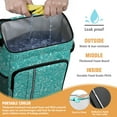 thumbnail image 2 of Scientific Knowledge Insulated Backpack Cooler, Leakproof Lunch Bag with Laboratory and Formula Design for Students, 2 of 6
