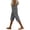 Dark Gray, variant on Womens Cotton Linen Straight Leg Cropped Pants Drawstring Elastic Waist Side Pockets Cuffed Hem Solid Summer