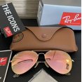 thumbnail image 2 of RB-Hip Hop-sunglasses LIKE NEW Aviator RB3025 Copper Pink Mirror Lens Sunglasses, 2 of 5