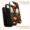thumbnail image 4 of Halloween Ghosts Phone Case, Cute Ghost and Pumpkin Pattern, Whimsical Fall Art for iPhone 17 16 15 14 13 12 11, 4 of 6