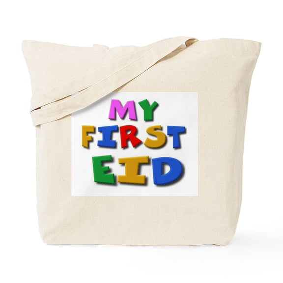CafePress - My First Eid Tote Bag - Unisex Canvas Tote Bag, Beige, 1-Piece