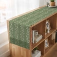 thumbnail image 6 of Table Runners 108 Inches Long Dress Scarves, Sage Green Floral Farmhouse Coffee/Dining/Kitchen Table Runner for Living Room, Spring Flowers 13x108 Inch, 6 of 9