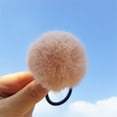 thumbnail image 4 of QIQUWOHUL Pom-Pom Hair Ties Elastic Hair Ties Hair Ponytail Holders Hair Band For Girls Toddlers Pigtail 10 Colors For Choose, 4 of 4