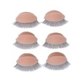 thumbnail image 1 of Replaced Eyelids, 3 Pairs Silicone Replacement Eyelids for Mannequin Head, Removable Eyelids with Lashes for Training Practice Makeup Eyelash Extensions Supplies, 1 of 7