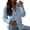 Light Blue, variant on Womens Blouses Elegant Versatile Heart Patterned Single Breasted Long Sleeve Button Front Shirt,Light Blue S