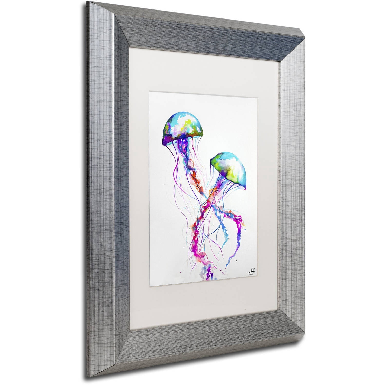 Trademark Fine Art 'Narasumas' Canvas Art by Marc Allante, White Matte, Silver Frame