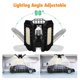 thumbnail image 2 of Lámpara LED plegable de 3 hojas para taller, 40W luz blanca 6000K, ideal para garaje y almacenes, 2 of 6