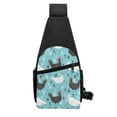 thumbnail image 4 of Xecao's Lovely Roosters Print Sling Bag: A Versatile Chest, Shoulder, and Crossbody Backpack for Casual Days Out, Perfect for Both Men and Women, 4 of 6