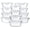 White, variant on This 24-piece glass food storage container set features upgraded snap-lock lids. The glass meal preparation container set – airtight lunch boxes – is microwave, oven, refrigerator, and dishwasher saf