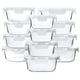 thumbnail image 1 of Contenedores de almacenamiento de alimentos M MCIRCO Glass, juego de 24 piezas, 1 of 8