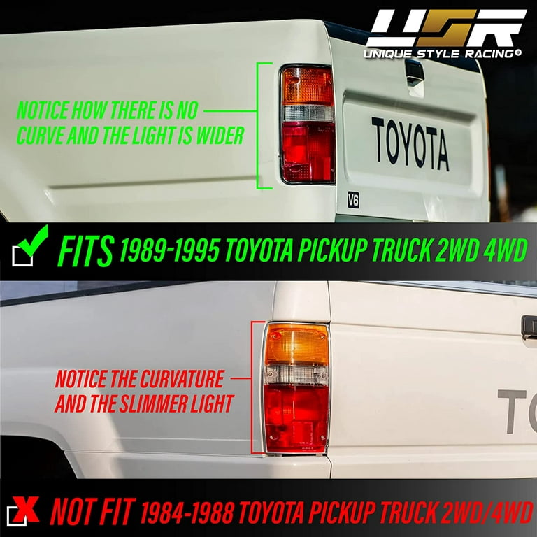 USR 89-95 Pickup Tail Lights - Stock Replacement Rear Tail Lamps