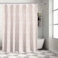 thumbnail image 3 of Shower Curtain OrangeStripes Shower Curtains for Bathroom Decor Modern Art Lines Shower Curtain Sets with Hooks Waterproof Fabric Bath Curtain Small Stall 36" X 72", 3 of 4