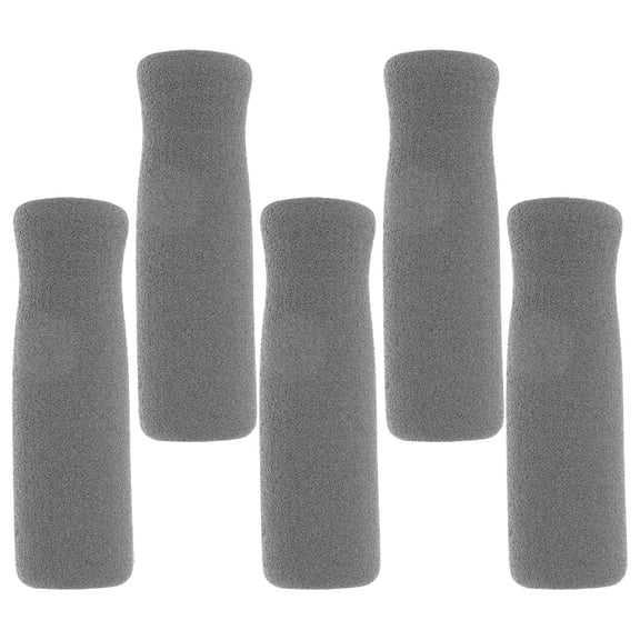 LOLIPPYY Set of 5 Grey Walking Stick Cane Handle Grips for Seniors and Disabled Individuals