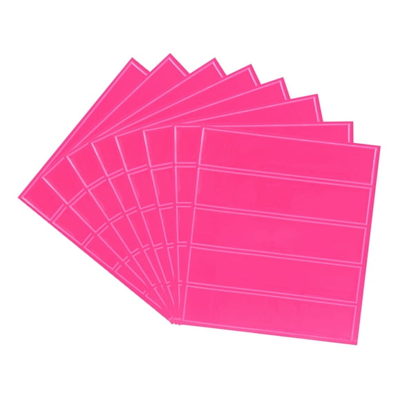 Uxcell 4.5 x 1 Inch Reflective Stickers, 40Pcs Waterproof Adhesive Safety Strip, Pink
