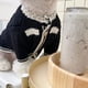 thumbnail image 5 of Pet Clothes Autumn Winter Medium Small Dog Knitted Sweater Luxury Designer Cardigan Jewelry Decoration Kitten Puppy Coat Poodle ShopWise Round, 5 of 8
