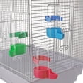 thumbnail image 1 of Alimentador automático de jaulas para pájaros Salvador Botella de agua ática 6 Piezas Rojo Azul, 1 of 10