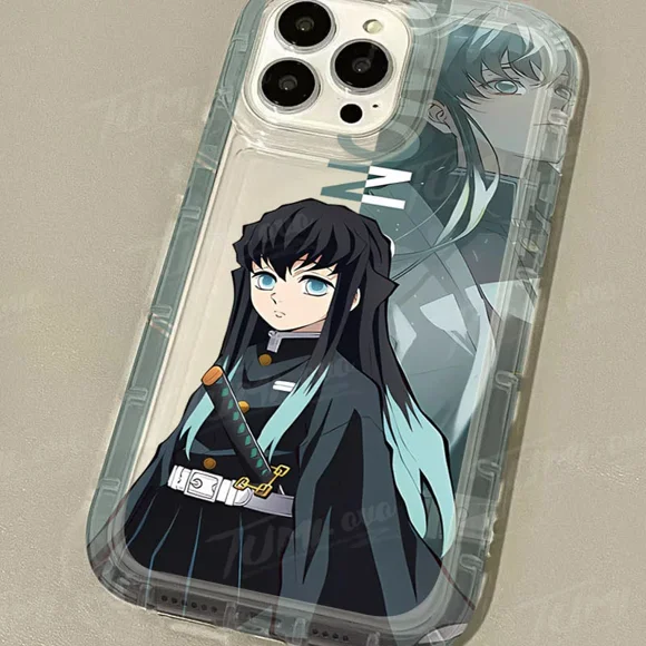 Étui Anime Demon Slayer pour iPhone 15 14 13 12 11 Pro Max XR TP X 8 7 6 6S Plus SE 2020 Antichoc en Silicone Transparent 2 pour iPhone XR