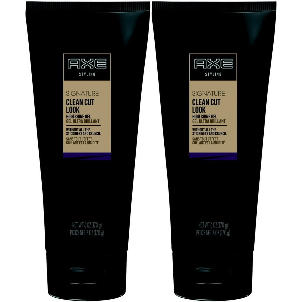AXE Styling Signature Clean Cut Look, High Shine Gel, 6 Ounce (Pack of