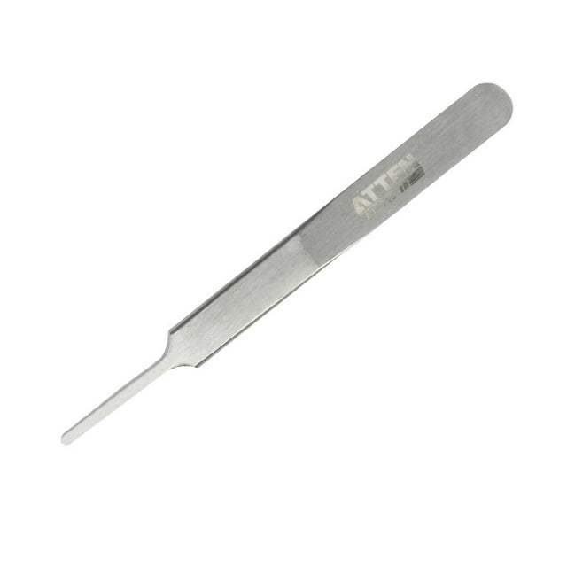 Pinzas de Precisión Anticorrosivas Rectas o de Puntas Curvadas para Reparación de Electrónicas, Joyas, Trabajo Detallado