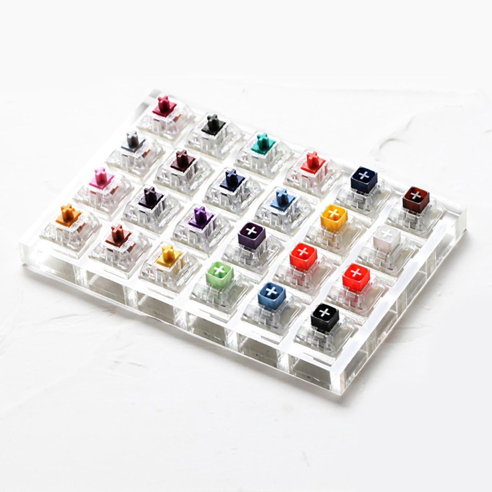Key Clear Switches Switch Sampler for Mechanical Keyboard, 24, Durable Material