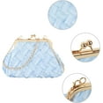 thumbnail image 3 of LinYooLi Women Mini Evening Handbag Clutch Chain Strap Cross-body Bag Kiss Lock, 3 of 6