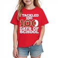 thumbnail image 1 of Tops de Manga Corta Linda para Niños Niños Y Niñas con Impresión Gráfica, Tee Casual de la Temporada Escolar, Tela Suave Transpirable para Jugar, 1 of 9