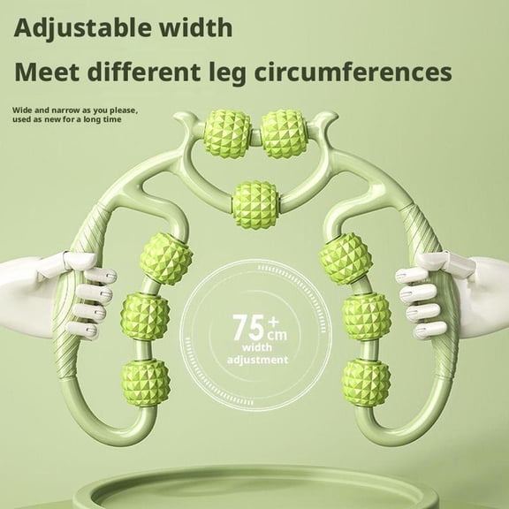 QHUDLV Circular Leg Clamp, Handheld 9 Wheels, Multipurpose Massage Tools for Women and Men Muscle Pain Relief, Massage Roller Muscle Relaxer Circular Leg Clamps Leg Massage for Legs