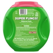 Gain Plus Flings Laundry Detergent Soap Pacs, All-In-One, Happy Hibiscus Scent, 32 Count