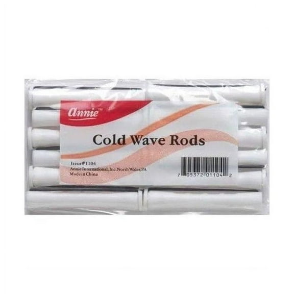 Annie Cold Wave Rods, White,Pack of 12