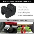 thumbnail image 5 of 4Pcs Jack Pad, Universal Rubber Slotted Adapter for Jack Stands, Rubber Frame Rail Protector Jack Pad, Black, 5 of 7