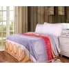"DaDa Bedding Seashore Sands Reversible Soft Warm Cozy Plush Luxe Fleece Flannel Throw Blanket - Bright Vibrant Geometric Paisley Floral Lavender Yellow & Red Print - 66"" x 90"""