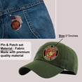 thumbnail image 2 of Trendy Zone 21 United States Marine Corps Pin & Patch Set Patriotic Embroidered US Marine Corps Patch and Pin Can be Used on Uniforms, Hats, Backpacks, Jackets, Pants, & Accessories (1 Patch & 3 Pin), 2 of 7