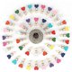 thumbnail image 1 of 100Pcs Mini Colorful Wooden Clothespins.Heart Shape Pegs. Photo Paper Clips, 1 of 5