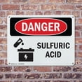 thumbnail image 4 of (2 Pack) Sulfuric Acid OSHA Danger Sign 10 Inch X 7 Inch Indoor / Outdoor Rust-Free Aluminum Metal Signs for Workplace, Workshop, and Construction Site, Made in the USA, 4 of 8