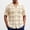 E_ Beige, variant on YLSDY Men's Allover Lacework Camp Shirt, Openwork Floral & Geometric Pattern, Short Sleeve Button-Down Cover-Up Top White XXXL