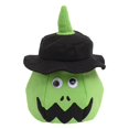 thumbnail image 3 of yuksok Halloween Seau Panier à Citrouille avec Chapeau Sac de Fête Polyvalent Réutilisable Citrouille Vert, 3 of 9