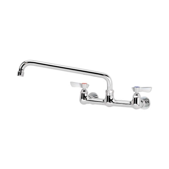 Krowne 12-812L Soporte de pared comercial para grifo de 8" con centros de boquilla de 12" 14112 Plata