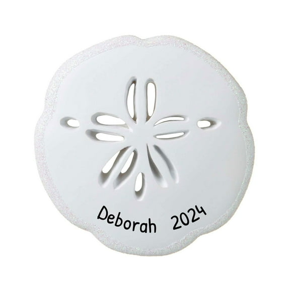 Personalized Beach Christmas Ornament  Coastal Seashell 1 Count - Ornaments by Elves