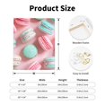 thumbnail image 2 of Sikiie Pastel Macarons Delight Print Canvas Decorative Hanging Painting, Anti-shrinkage Hanging Frame, Suitable for Home, Office Wall Decorations, 2 of 6