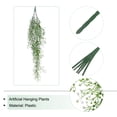 thumbnail image 3 of Uxcell 2 Pcs Artificial Hanging Plants Fake Ferns Hanging Vines Plastic for Home Garden Indoor Outdoors White, 3 of 6