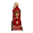 thumbnail image 2 of Kurt Adler 22.24-Inch Battery Operated LED Lighted Truck With Santa and Home Scene Table Piece, 2 of 7