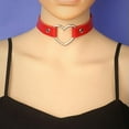 thumbnail image 4 of K-KED Gothic Collar Neckchain Choker Love Pu Necklace Collar Sexy Neck Jewelry-light blue, 4 of 9