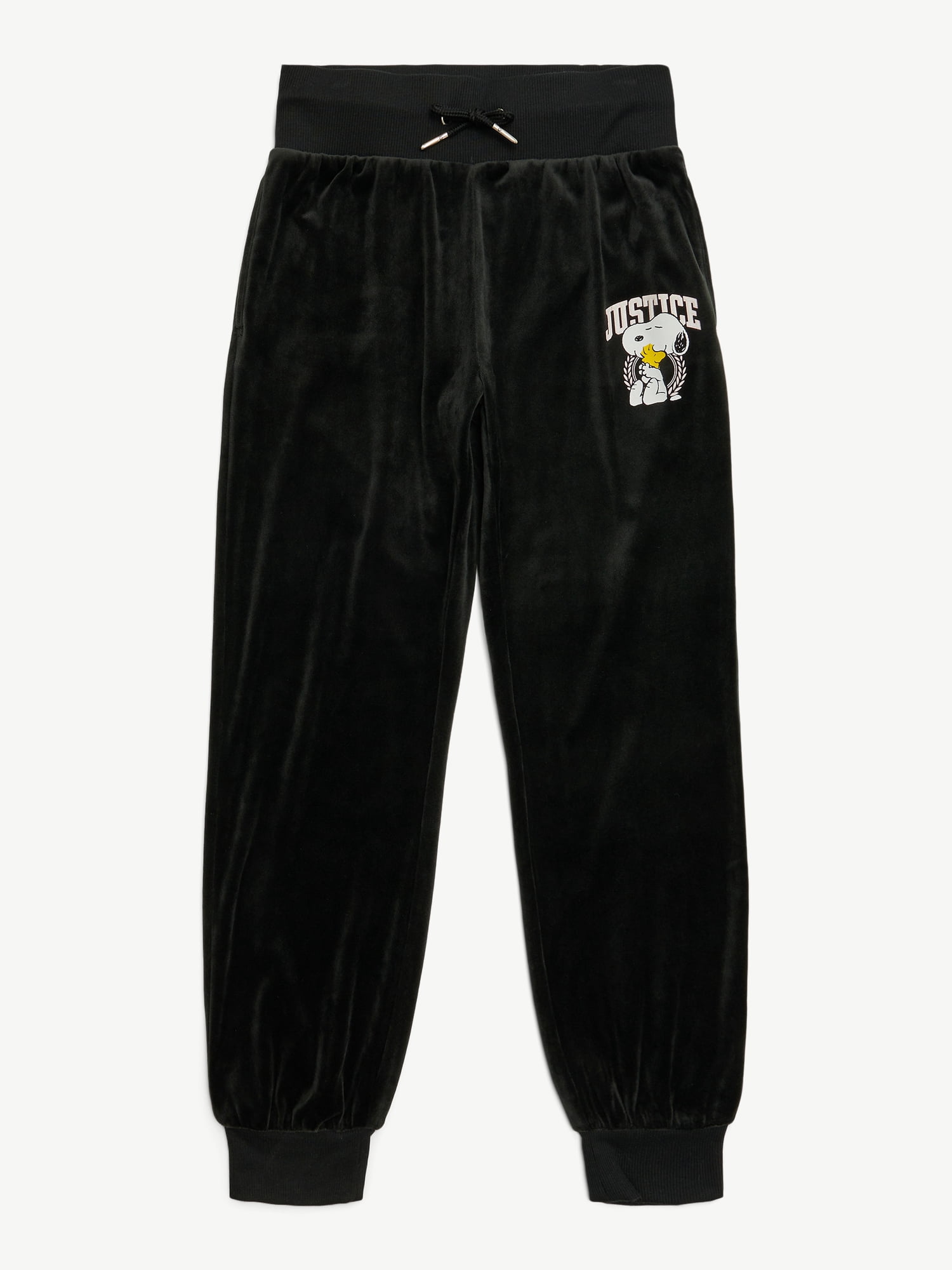 Justice x Snoopy Girls Velour Jogger, Sizes XS - XLP