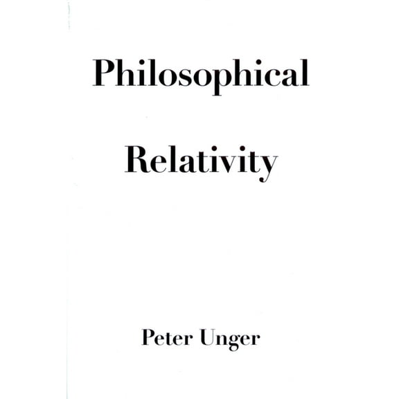 Philosophical Relativity, (Paperback)
