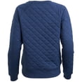 thumbnail image 3 of Women's Boxercraft Navy Georgia Tech Yellow Jackets Quilted Pullover Sweatshirt, 3 of 3